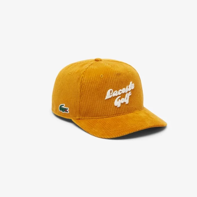 Casquette de golf en velours côtelé brodée pour homme Casquette de golf en velours côtelé brodée pour homme