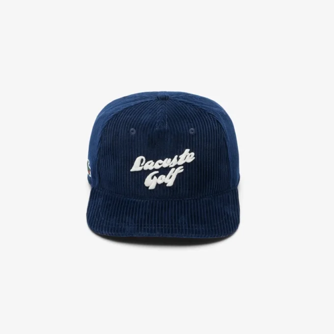 Casquette de golf en velours côtelé brodée pour homme Casquette de golf en velours côtelé brodée pour homme