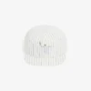 Casquette en sergé de coton brodé à rayures Casquette en sergé de coton brodé à rayures