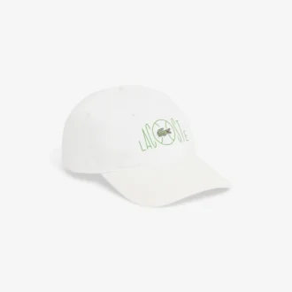Casquette en sergé de coton imprimé