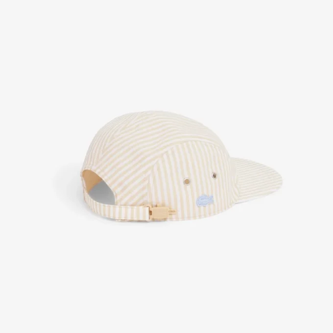 Casquette Jockey en popeline rayée Casquette Jockey en popeline rayée