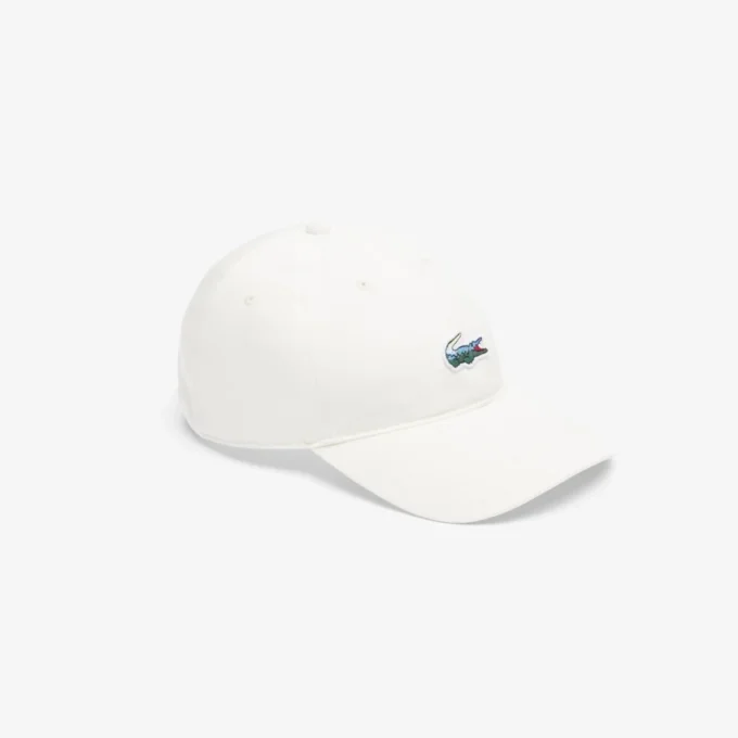 Casquette unisexe en coton avec crocodile en relief