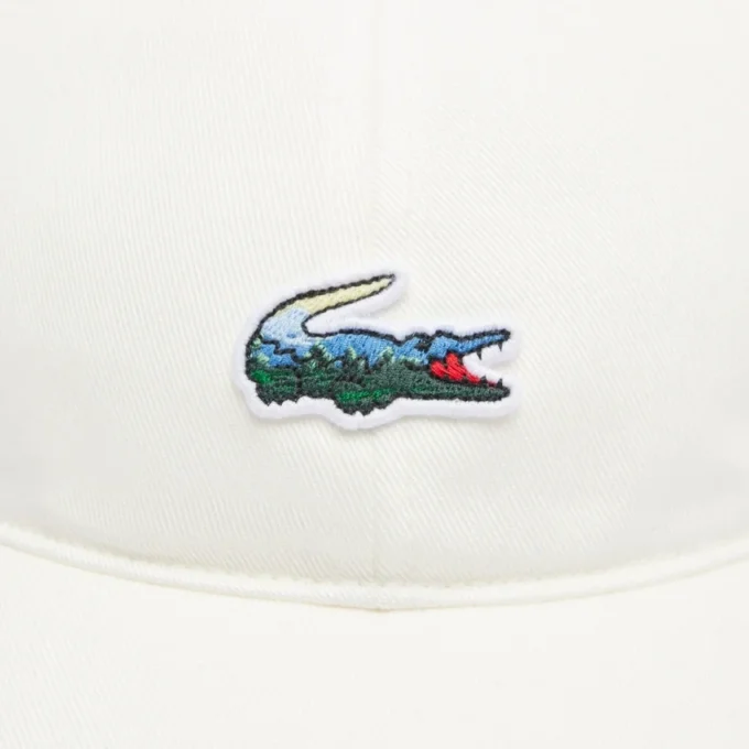 Casquette unisexe en coton avec crocodile en relief