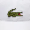 Casquette unisexe en twill de coton avec écusson Crocodile