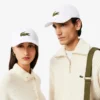 Casquette unisexe en twill de coton avec écusson Crocodile