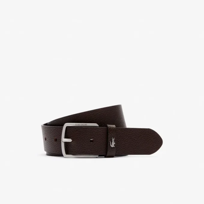 Ceinture en cuir grainé