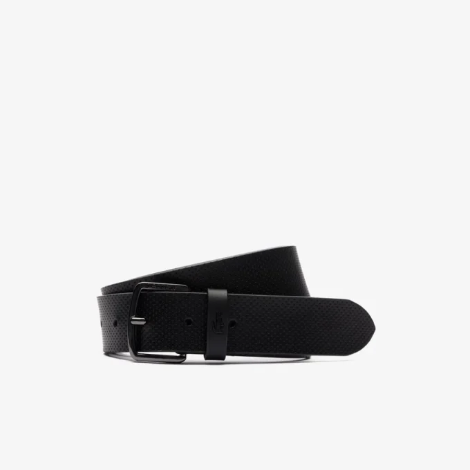 Ceinture en cuir perforé