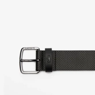 Ceinture en cuir perforé
