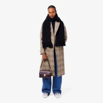 Écharpe en laine à franges pour femme Écharpe en laine à franges pour femme