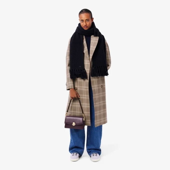 Écharpe en laine à franges pour femme Écharpe en laine à franges pour femme