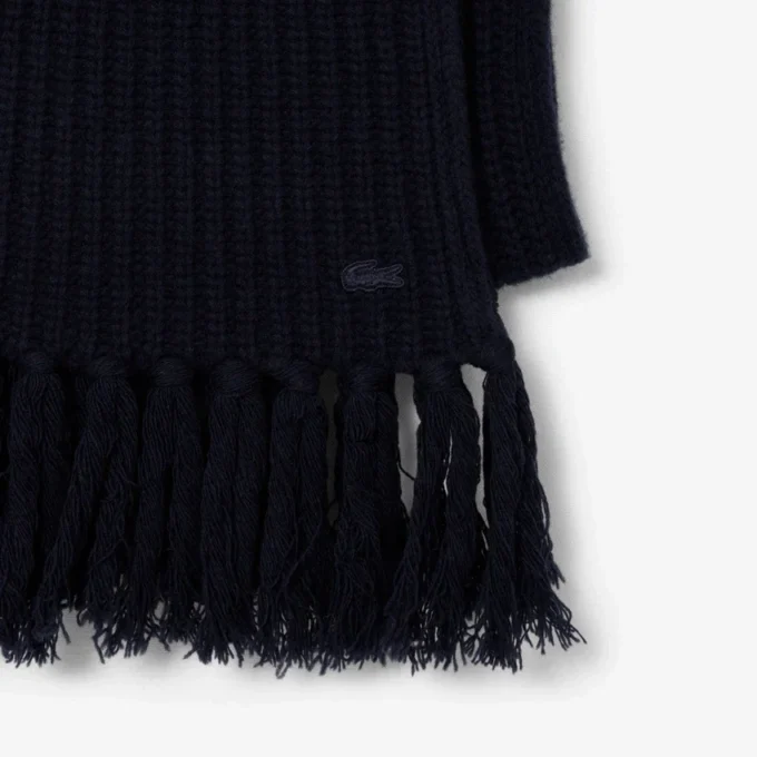 Écharpe en laine à franges pour femme Écharpe en laine à franges pour femme