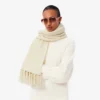 Écharpe en laine à franges pour femme Écharpe en laine à franges pour femme