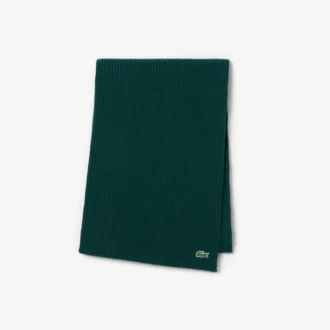 Écharpe unisexe en laine côtelée Écharpe unisexe en laine côtelée