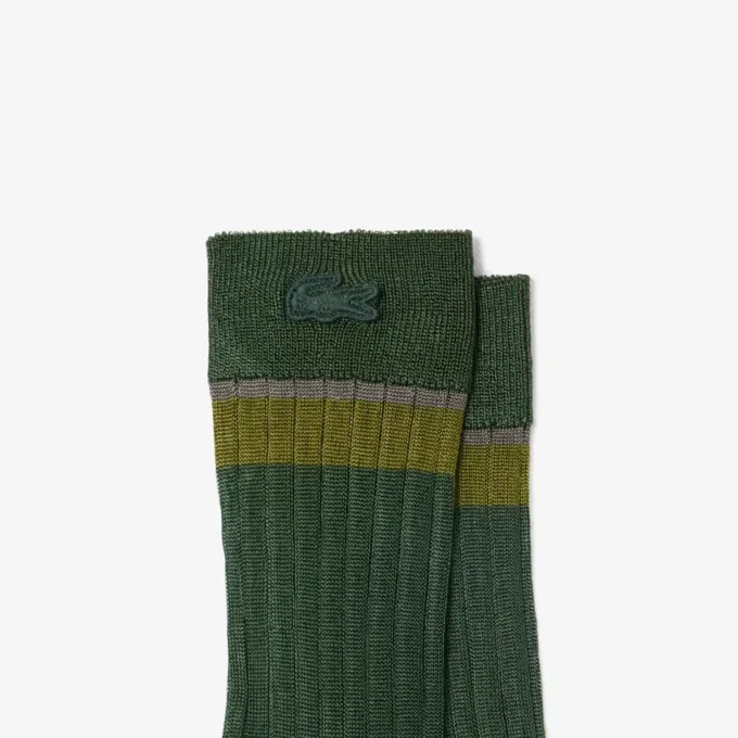 Chaussettes transparentes à côtes Runway