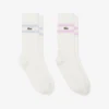 Chaussettes unisexes en coton côtelé