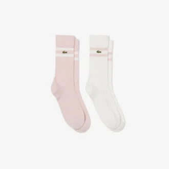 Chaussettes unisexes en coton côtelé