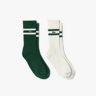 Chaussettes unisexes en coton côtelé