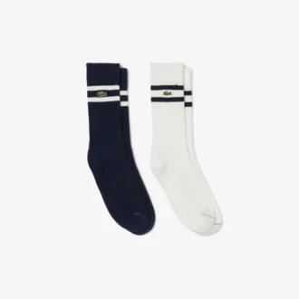 Chaussettes unisexes en coton côtelé