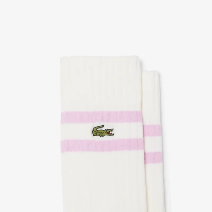 Chaussettes unisexes en coton côtelé