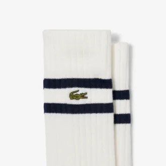 Chaussettes unisexes en coton côtelé