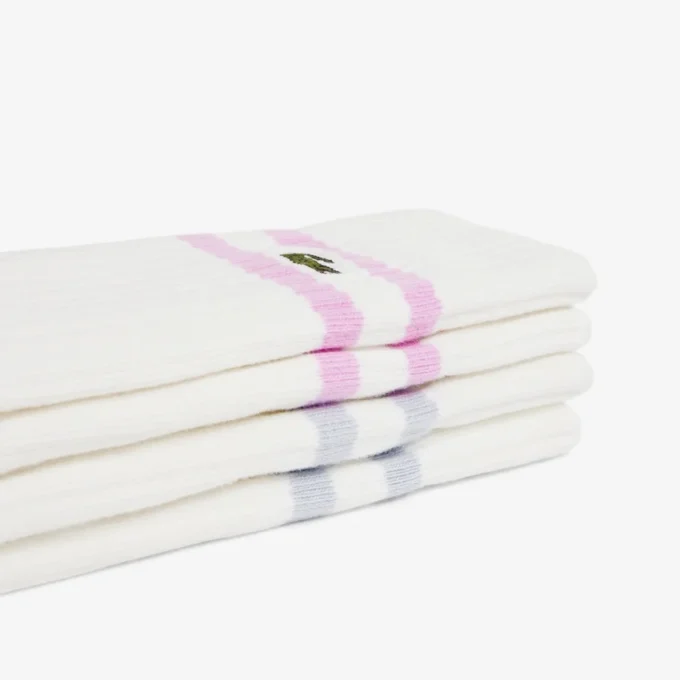 Chaussettes unisexes en coton côtelé