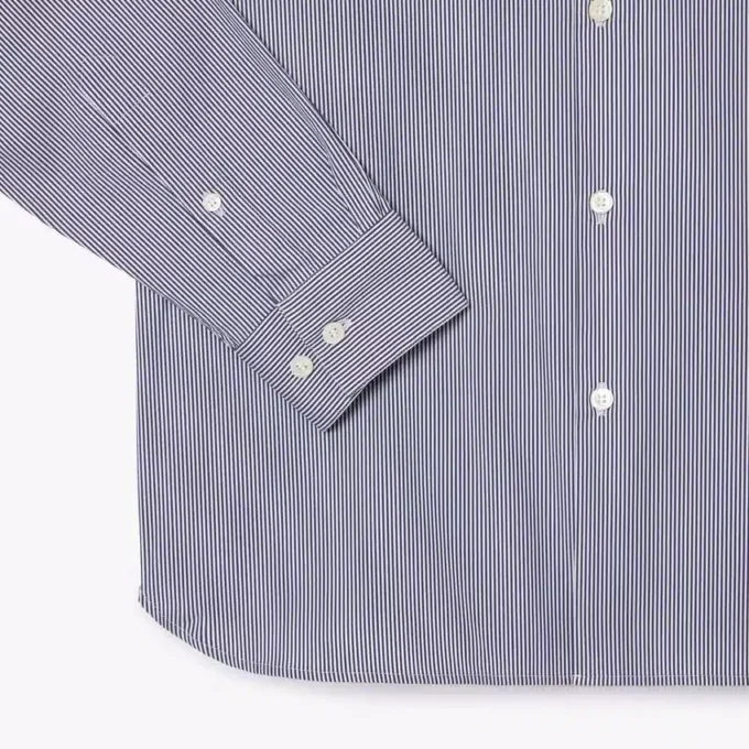 Chemise boutonnée à rayures stretch coupe slim pour homme Chemise boutonnée à rayures stretch coupe slim pour homme