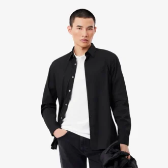 Chemise boutonnée stretch slim fit pour homme