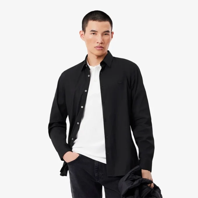 Chemise boutonnée stretch slim fit pour homme