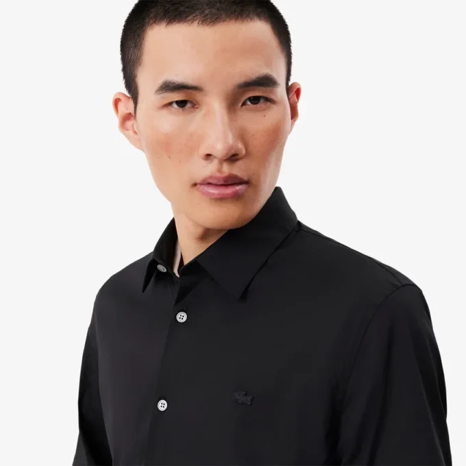 Chemise boutonnée stretch slim fit pour homme