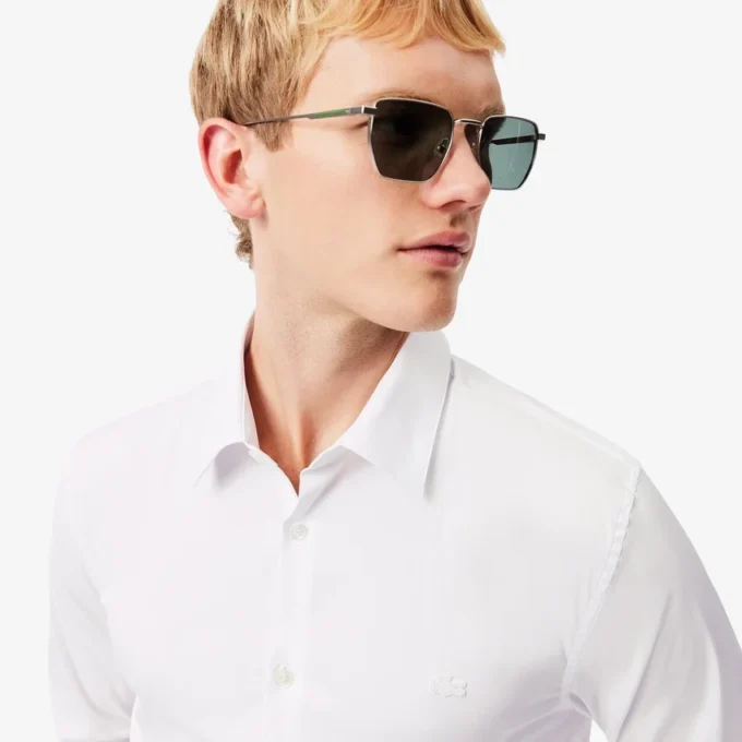 Chemise boutonnée stretch slim fit pour homme Chemise boutonnée stretch slim fit pour homme