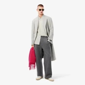 Chemise à boutons rayée coupe classique pour homme
