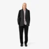 Chemise à boutons rayée coupe classique pour homme