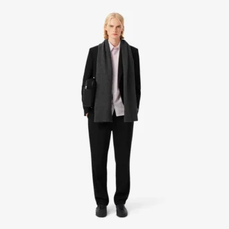 Chemise à boutons rayée coupe classique pour homme