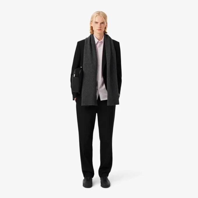 Chemise à boutons rayée coupe classique pour homme