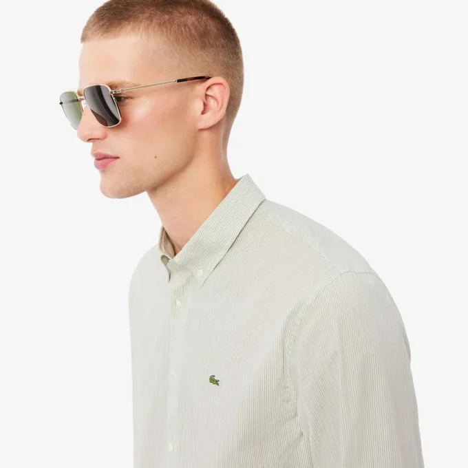 Chemise à boutons rayée coupe classique pour homme Chemise à boutons rayée coupe classique pour homme