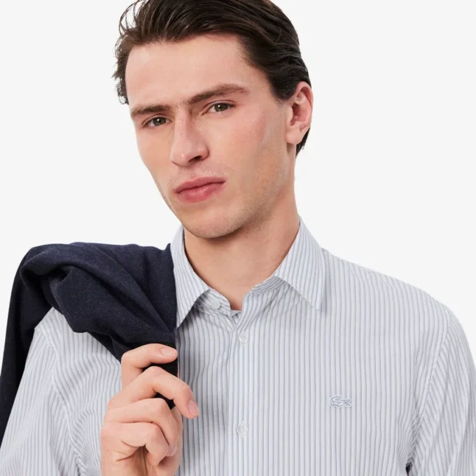 Chemise à boutons rayée coupe classique pour homme Chemise à boutons rayée coupe classique pour homme