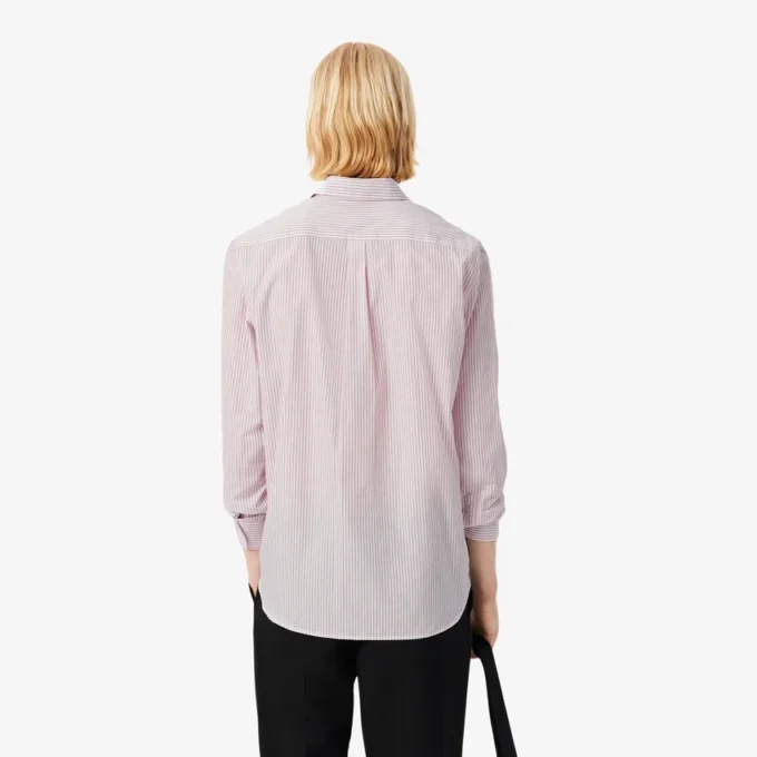 Chemise à boutons rayée coupe classique pour homme