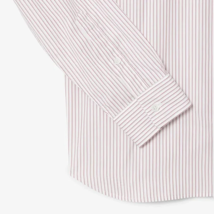 Chemise à boutons rayée coupe classique pour homme