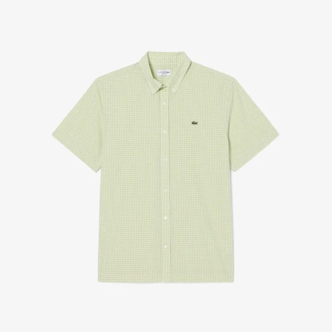 Chemise à carreaux à manches courtes, coupe classique Chemise à carreaux à manches courtes, coupe classique