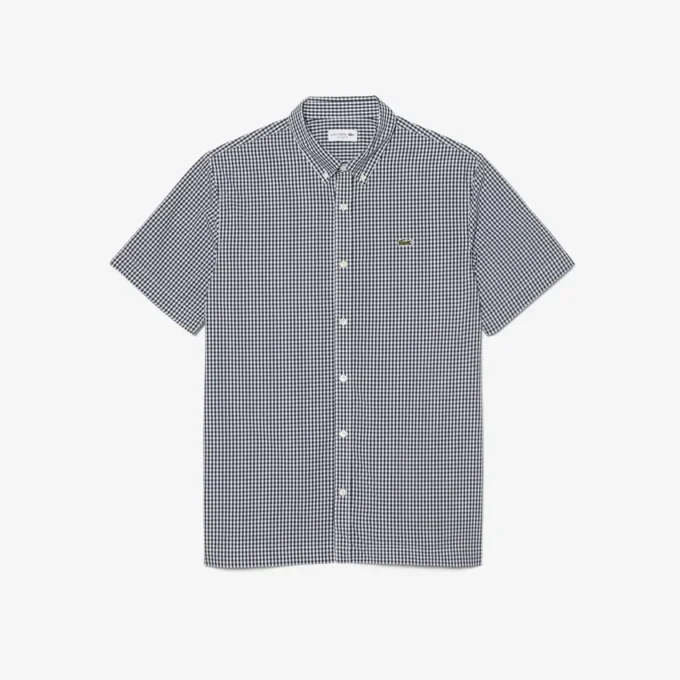 Chemise à carreaux à manches courtes, coupe classique Chemise à carreaux à manches courtes, coupe classique