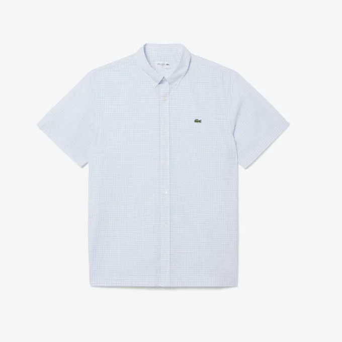 Chemise à carreaux à manches courtes, coupe classique Chemise à carreaux à manches courtes, coupe classique