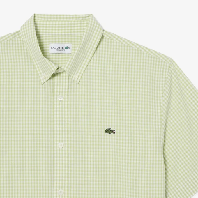 Chemise à carreaux à manches courtes, coupe classique Chemise à carreaux à manches courtes, coupe classique
