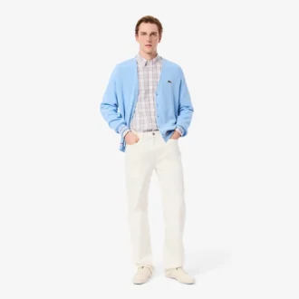 Chemise à carreaux stretch coupe slim pour homme