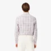 Chemise à carreaux stretch coupe slim pour homme