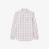 Chemise à carreaux stretch coupe slim pour homme