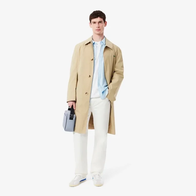 Chemise à carreaux stretch pour homme, coupe classique