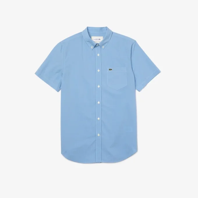 Chemise à carreaux vichy pour homme, coupe classique