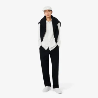 Chemise en coton brodée à la coupe décontractée