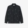 Chemise en coton brodée à la coupe décontractée Chemise en coton brodée à la coupe décontractée