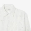 Chemise en coton brodée à la coupe décontractée Chemise en coton brodée à la coupe décontractée
